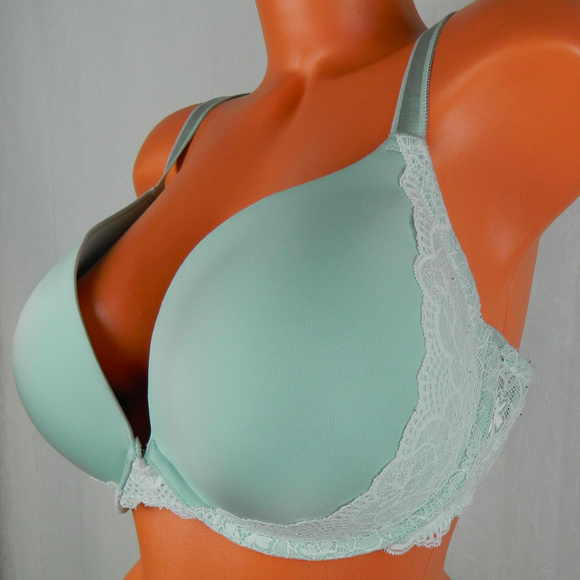Torrid Other - TORRID Push Up Plunge BRA 46C Mint Green LACY